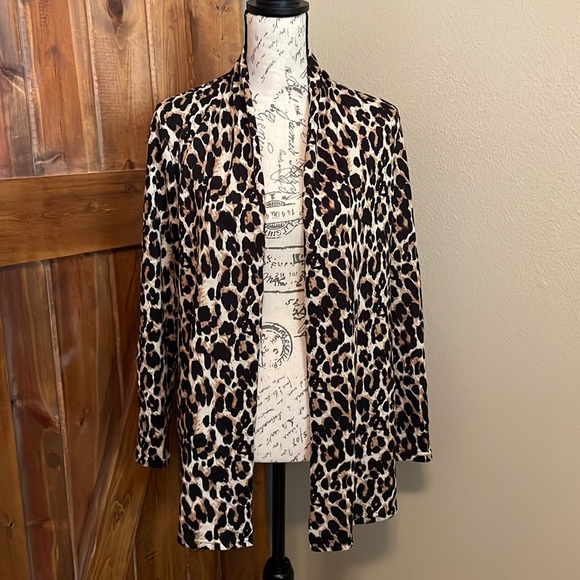 Grace & Emma Sweaters - Leopard Cardigan/Sweater Jacket